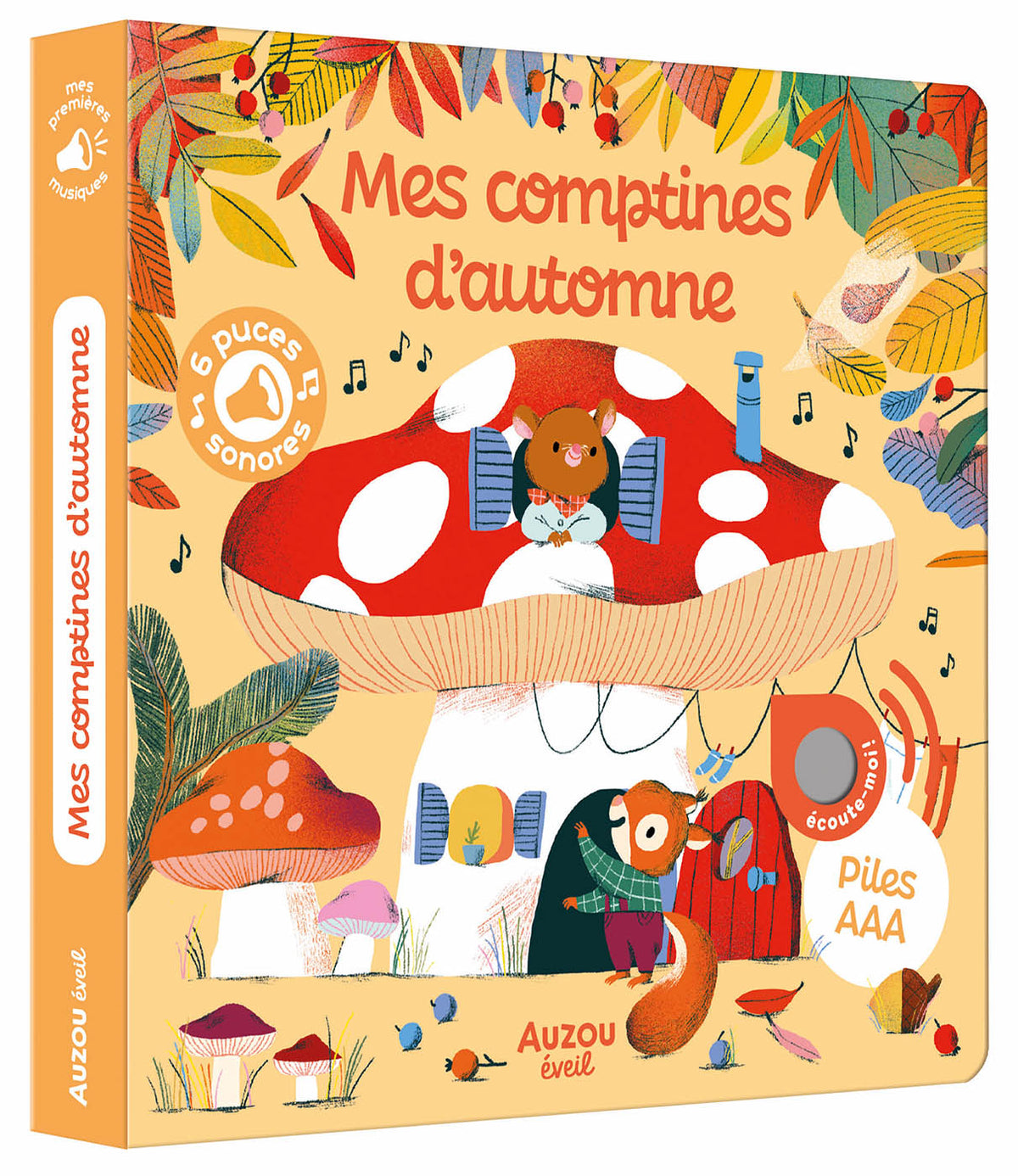 Mes comptines d’automne – Livre sonore dès 1 an NATHAN