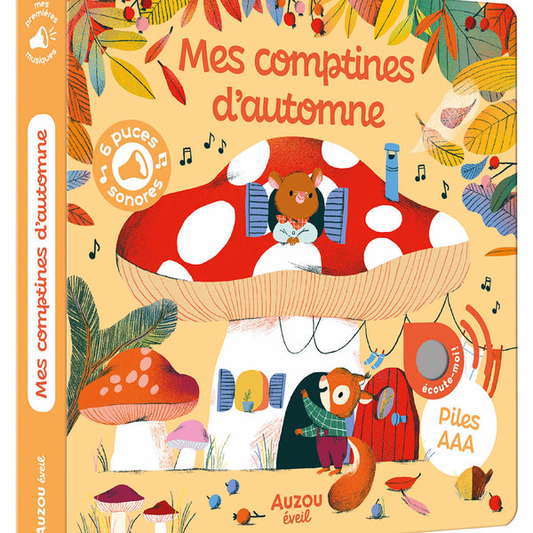 Mes comptines d’automne – Livre sonore dès 1 an NATHAN