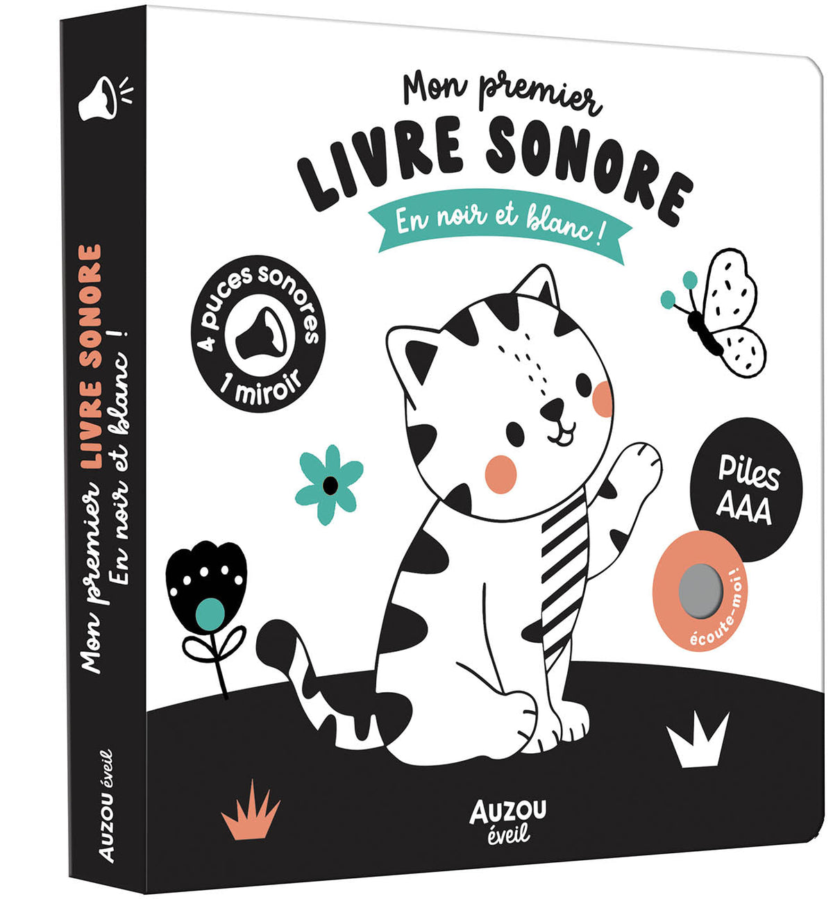 Mes premiers sonores - Mon premier livre sonore en noir et blanc ! AUZOU