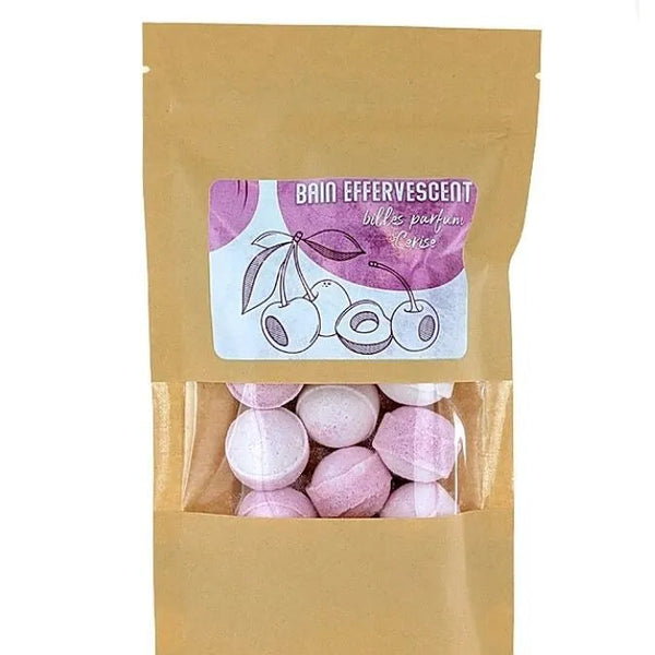 Mini-billes effervescentes pour le bain Fraise SAVONNERIE DE L'ILOT