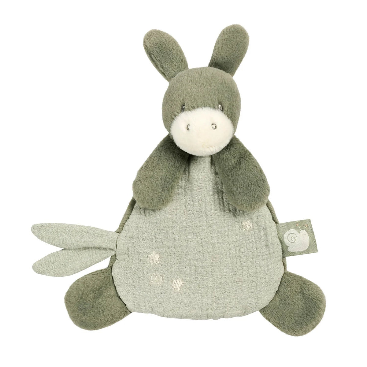 Mini doudou Âne LouLou – 25 cm – Vert tilleul – Nattou NATTOU
