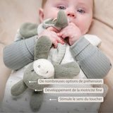 Mini doudou Âne LouLou – 25 cm – Vert tilleul – Nattou NATTOU