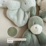 Mini doudou Âne LouLou – 25 cm – Vert tilleul – Nattou NATTOU
