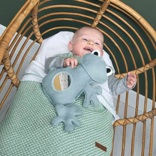 Miroir doudou d'éveil grenouille vert BABY'S ONLY