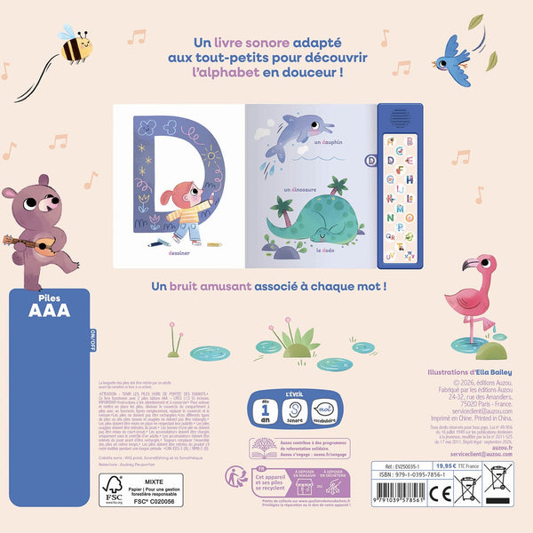 Mon Premier Abécédaire Sonore – 20 Touches Sonores 🔤🎶 AUZOU