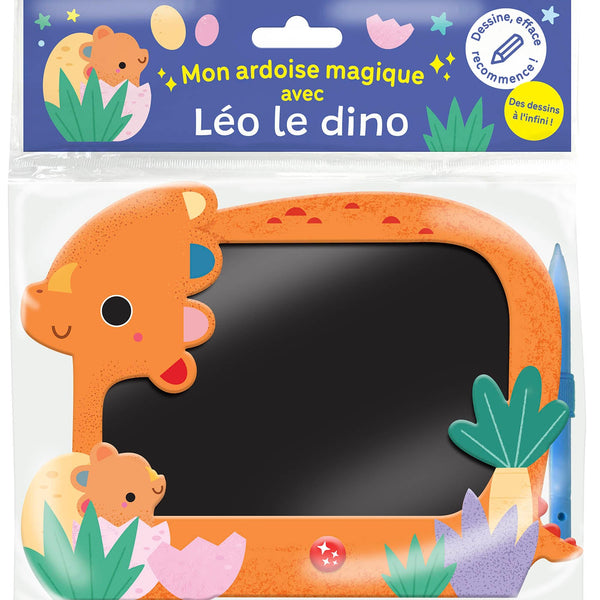 Mon ardoise magique avec Léo le Dino – Dessine, efface, recommence ! AUZOU