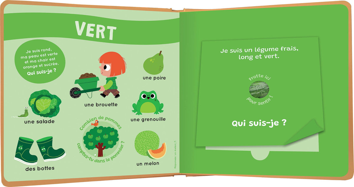 Mon livre des odeurs et des couleurs - La ferme AUZOU