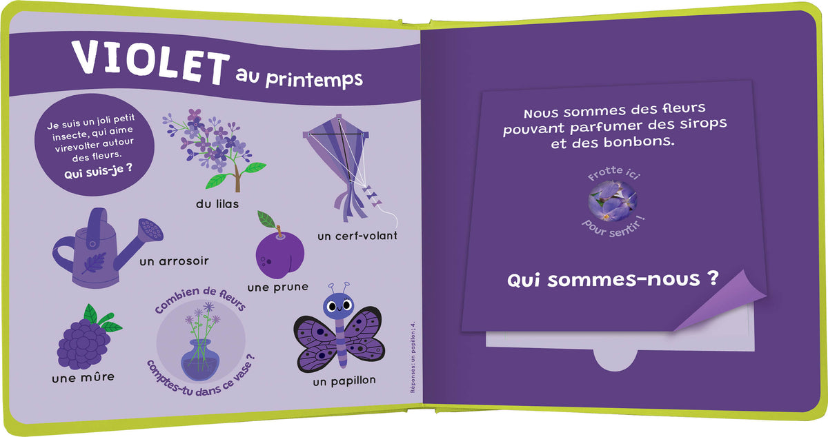 Mon livre des odeurs et des couleurs - Les saisons AUZOU