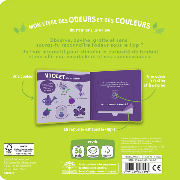 Mon livre des odeurs et des couleurs - Les saisons AUZOU