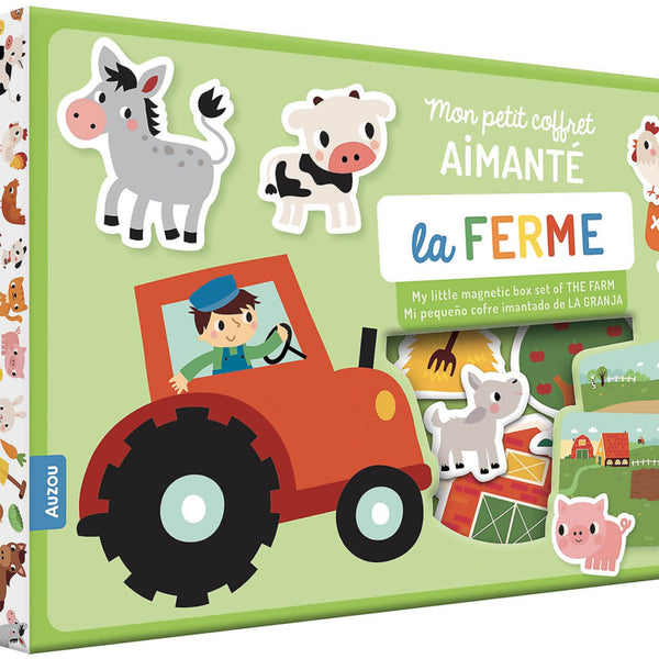 Mon petit coffret aimanté – La ferme – Dès 3 ans AUZOU