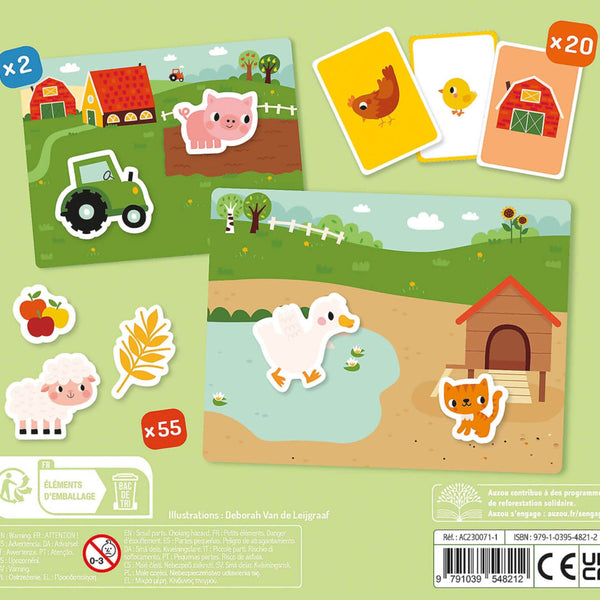 Mon petit coffret aimanté – La ferme – Dès 3 ans AUZOU