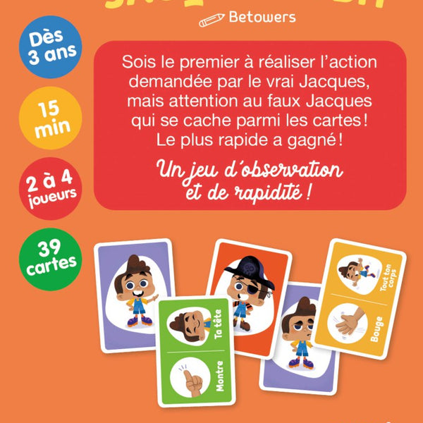 Mon premier Jacques a dit – Jeu de cartes dès 3 ans AUZOU