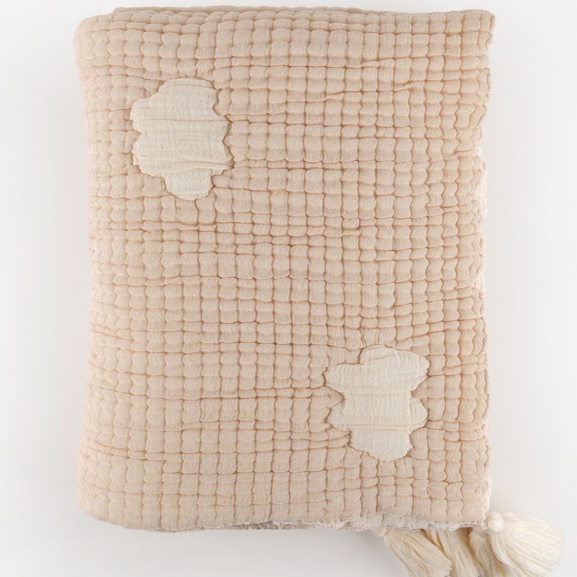 Couverture bébé pastel en mousseline de coton – douceur et confort au quotidien