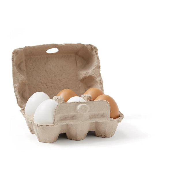 Œufs en bois enfant (6 pièces) – dinette réaliste dès 3 ans Kid's concept