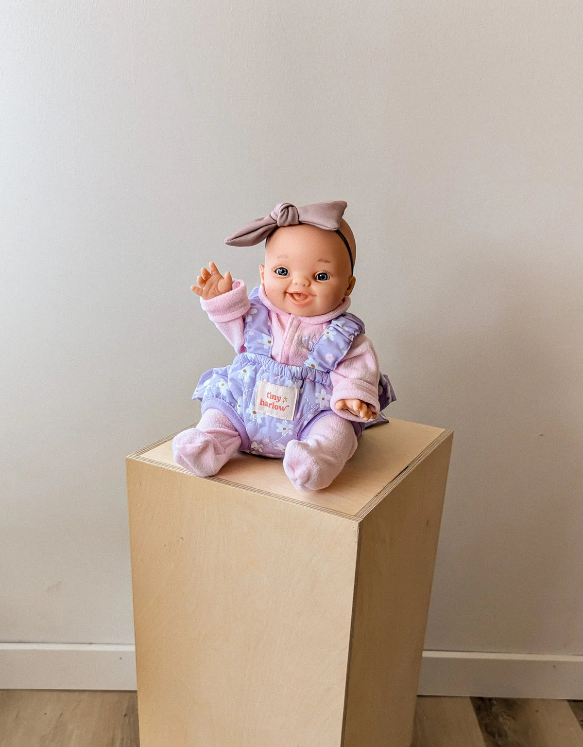 Porte-bébé Tiny Harlow – Vichy violet cerise