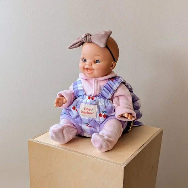 Porte-bébé Tiny Harlow – Vichy violet cerise