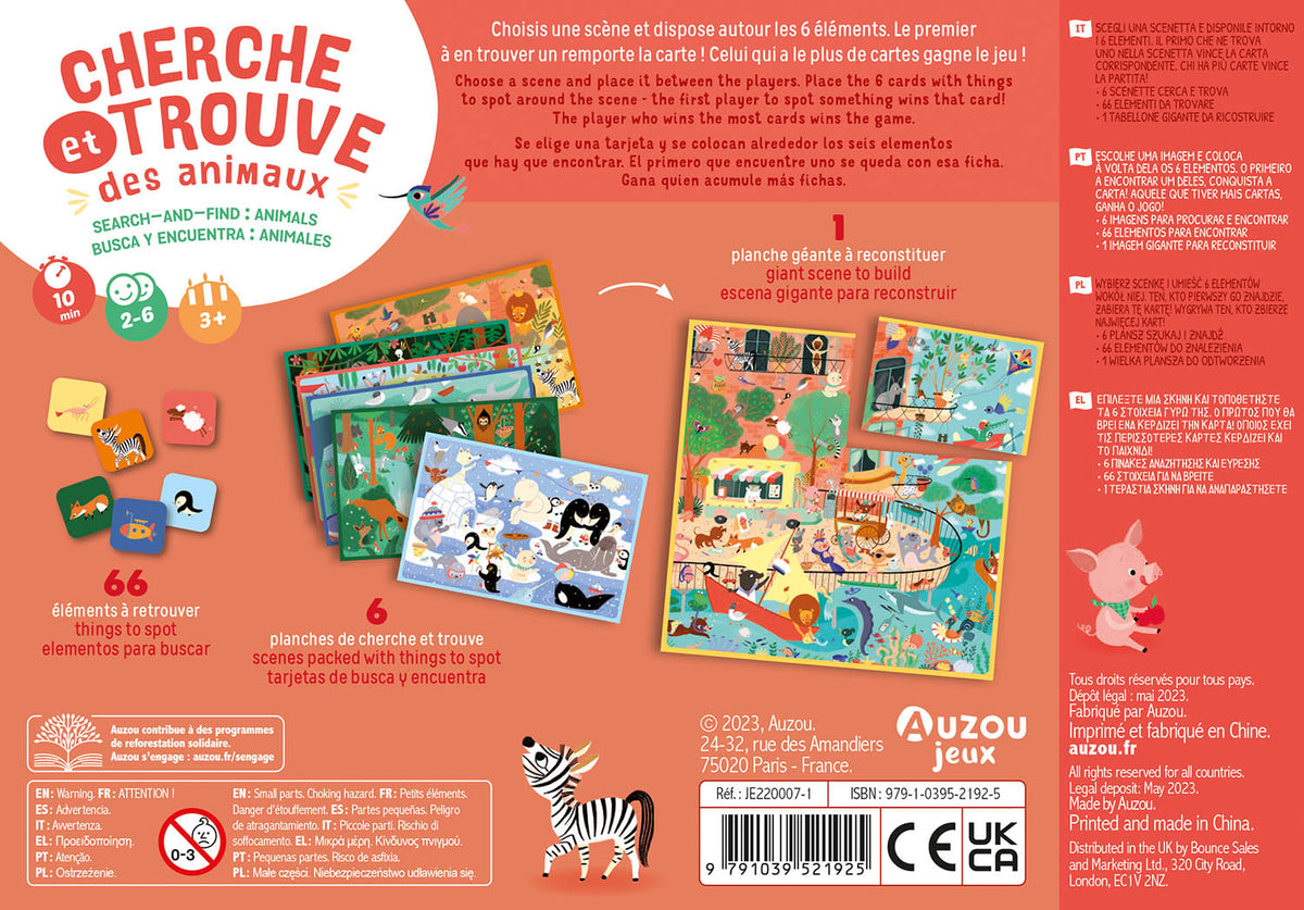 P’tit jeu – Cherche et trouve – Les animaux AUZOU