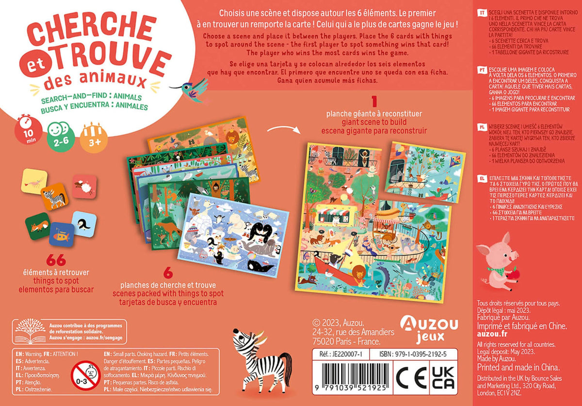 P’tit jeu – Cherche et trouve – Les animaux AUZOU