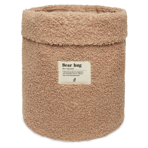 panier rangement bébé bouclé biscuit