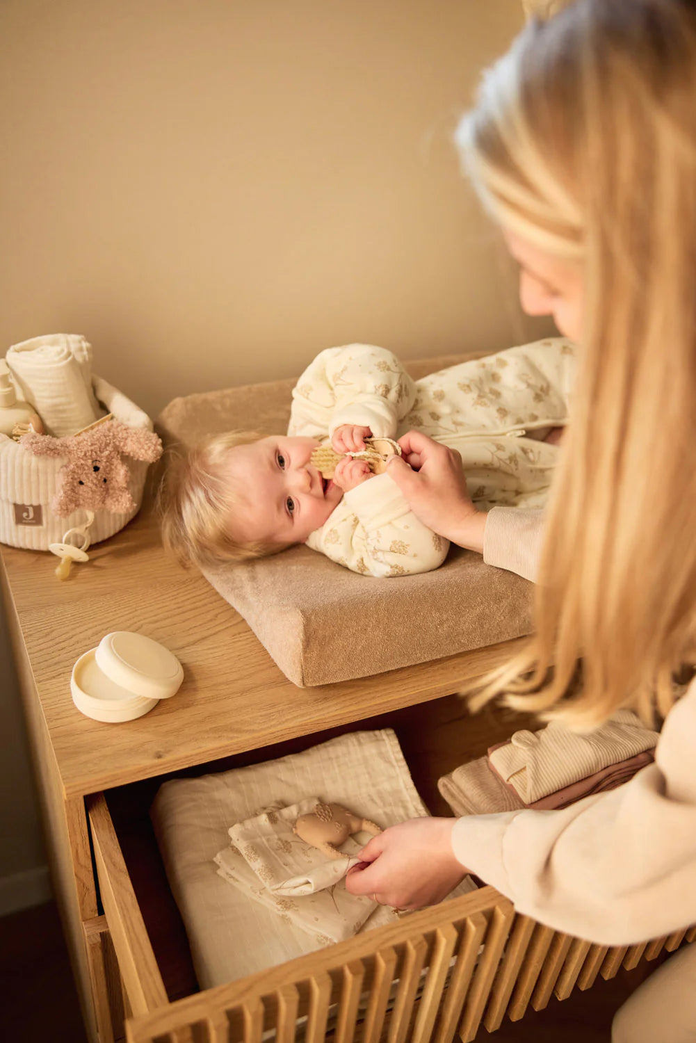 panier table à langer bébé 14x18
