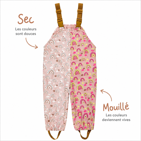 Pantalon de pluie magique Arc-en-Ciel – Change de couleur sous la pluie STERNTALER