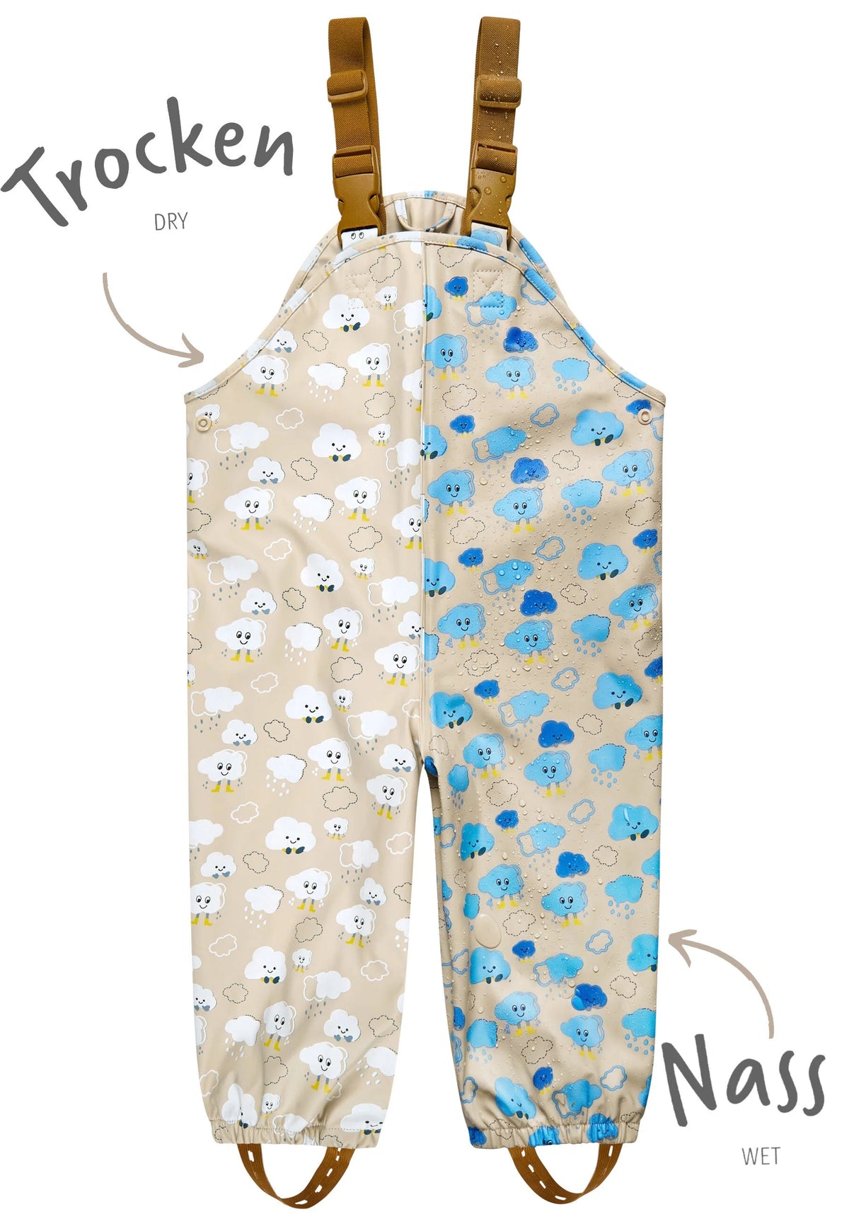 Pantalon de pluie magique Nuages – Change de couleur sous la pluie STERNTALER