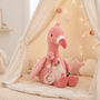 Peluche d’activités flamant rose Safari Friends – jouet sensoriel bébé LITTLE DUTCH