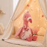 Peluche d’activités flamant rose Safari Friends – jouet sensoriel bébé LITTLE DUTCH