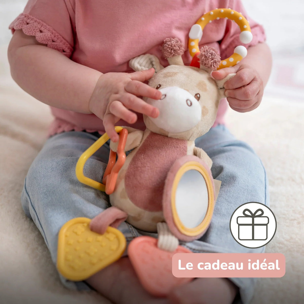 Peluche d'activités Gina la Girafe 20 cm – Nattou 🦒 NATTOU