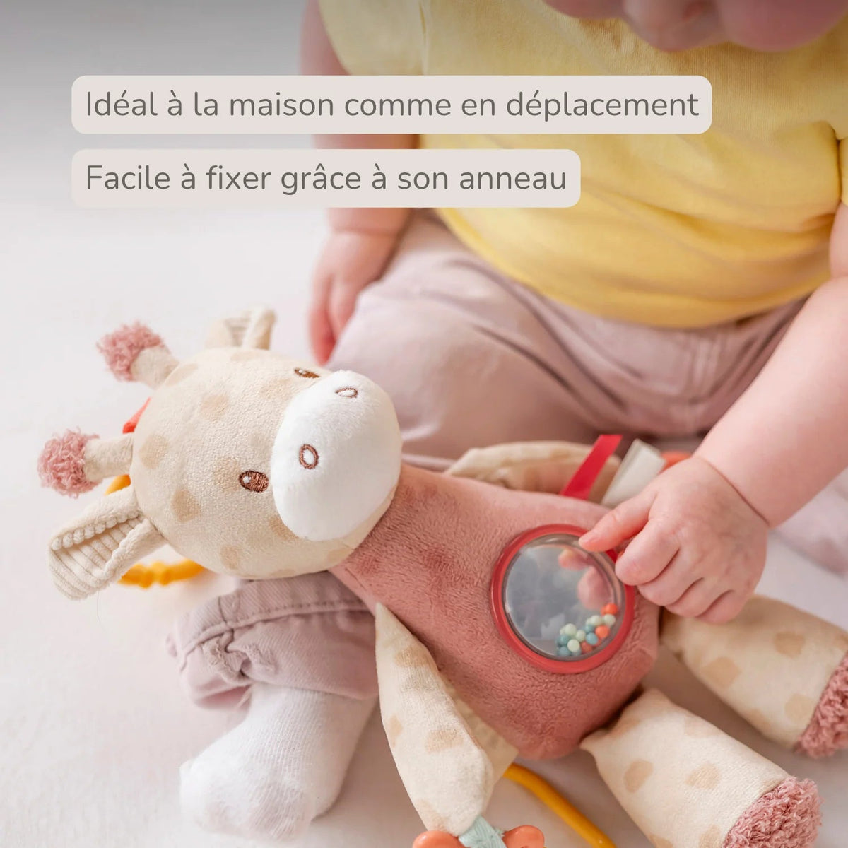 Peluche d'activités Gina la Girafe 25 cm – Nattou – Dès la naissance 🦒 NATTOU