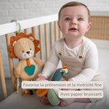Peluche d'activités Léon le Lion 30 cm – Nattou 🦁 NATTOU