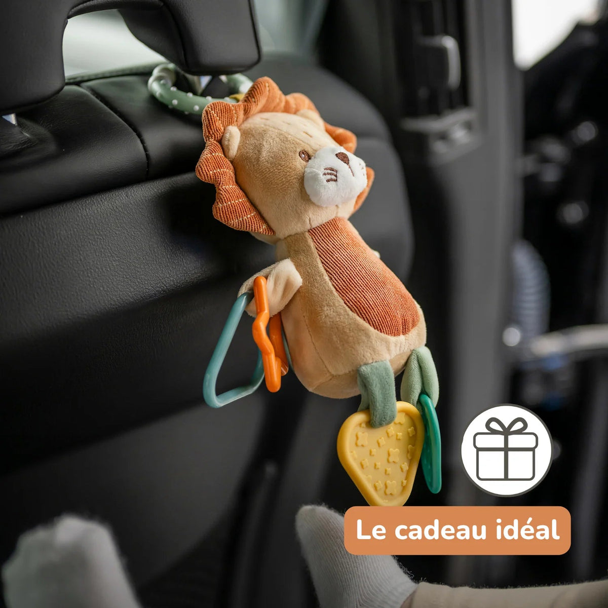 Peluche d'activités Léon le Lion 20 cm – Nattou – Dès la naissance 🦁 NATTOU