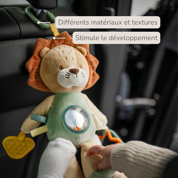 Peluche d'activités Léon le Lion 25 cm – Nattou – Dès la naissance 🦁 NATTOU