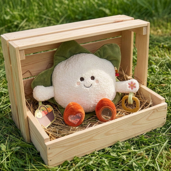 Peluche d'activités Peter le Chou-fleur – Un adorable compagnon d'éveil pour bébé 🥦 LITTLE BIG FRIENDS