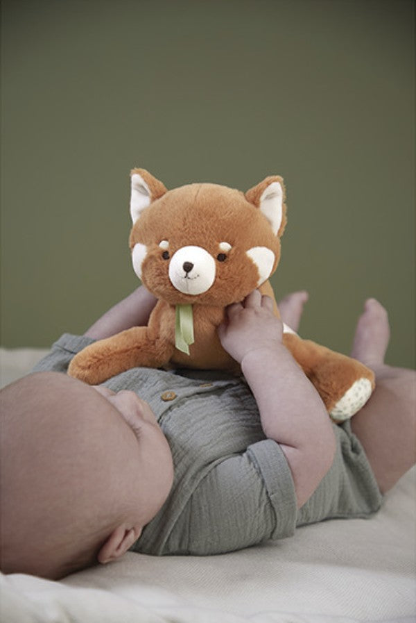 peluche lestée bébé panda roux