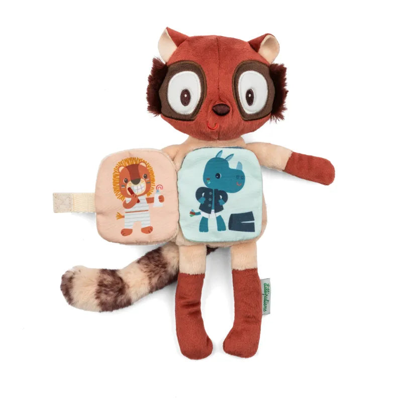 Peluche phosphorescente Elvis le Lémurien avec livre en tissu – Lilliputiens 🌙 liliputiens