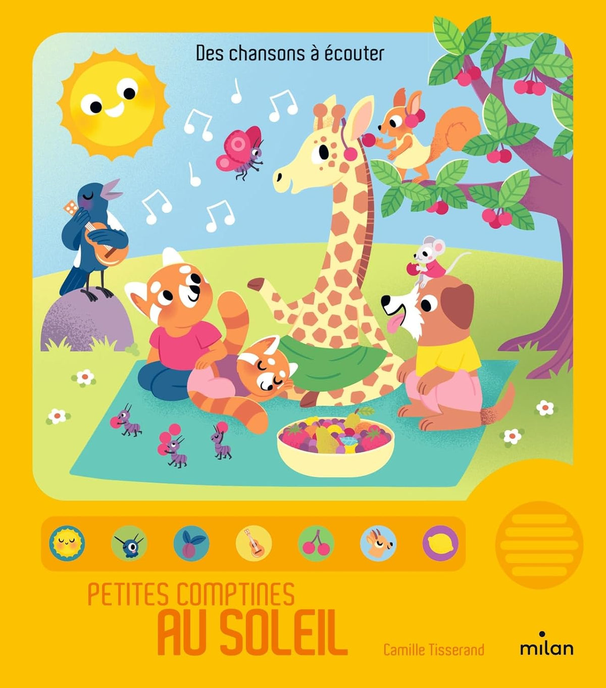 Petites comptines au soleil – livre sonore bébé MILAN
