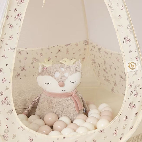 Balles pour piscine à balles bébé – Vintage Flowers – 100 balles roses BIECO