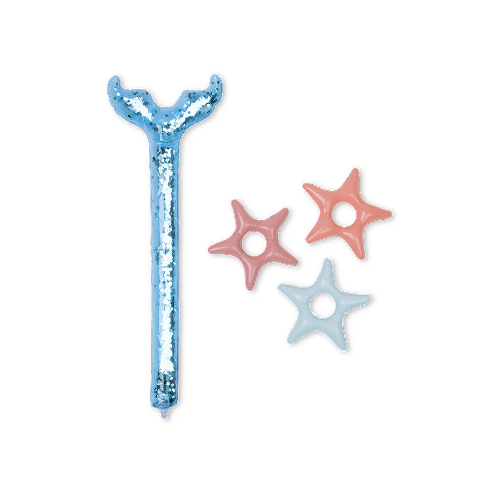 Piscine de jeux gonflable Sirènes multicolore Swim Essentials, idéale pour profiter des journées d'été en famille avec des moments de baignade et de jeux.