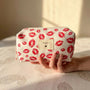 Pochette trousse « Bisou » – Lèvres rouges – 16 x 9 x 9 cm COSMOS
