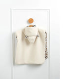 Poncho bébé sherpa & gaze de coton – Léopard SAUTHON