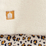 Poncho bébé sherpa & gaze de coton – Léopard SAUTHON