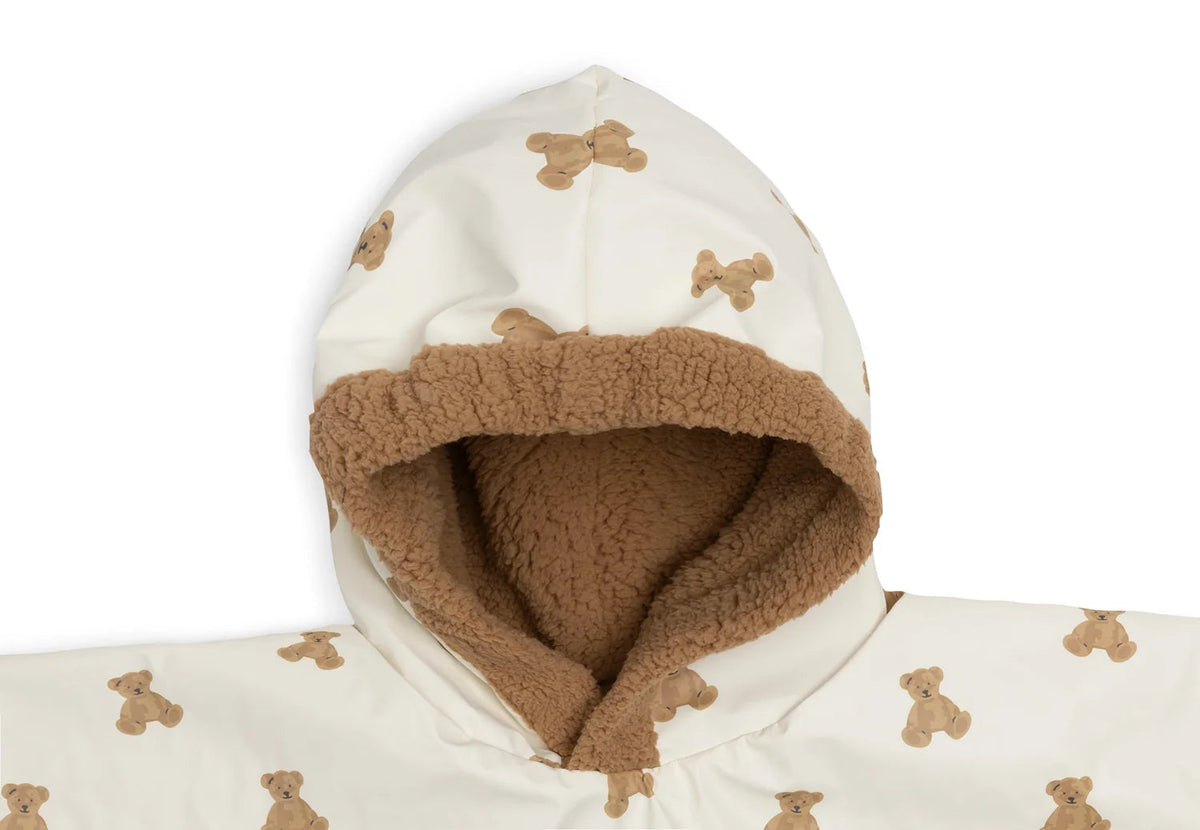 Poncho déperlant Mini Teddy Bear – Doublure Teddy Fleece – 12/36 mois JOLLEIN