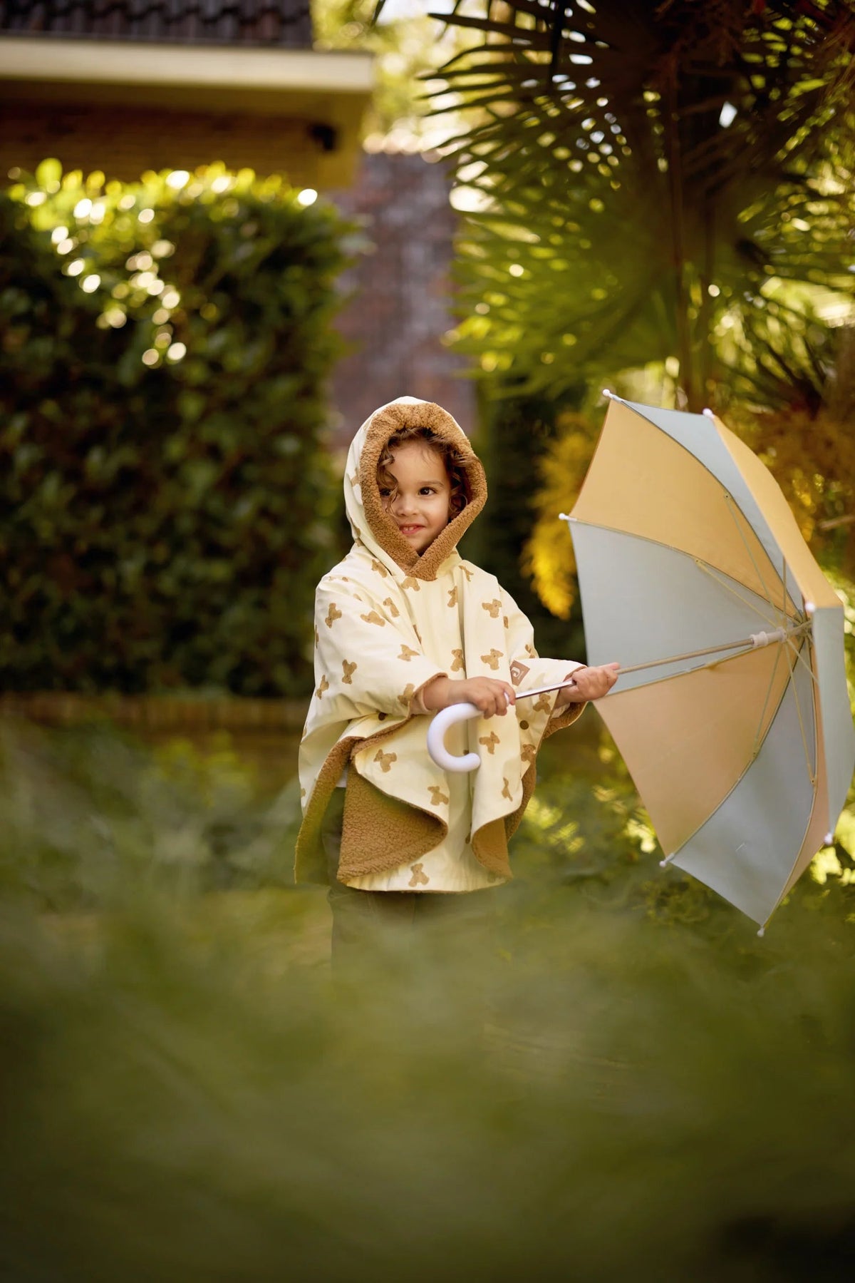 Poncho déperlant Mini Teddy Bear – Doublure Teddy Fleece – 12/36 mois JOLLEIN