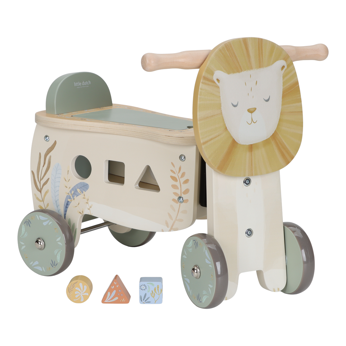 Porteur Lion Safari Friends – porteur en bois enfant