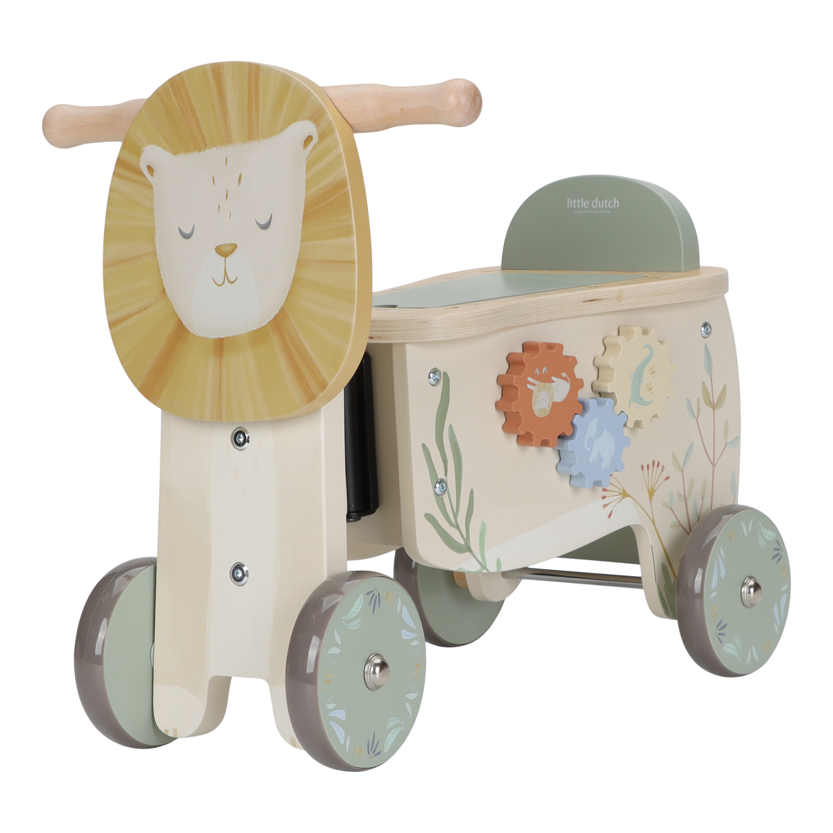 Porteur Lion Safari Friends – porteur en bois enfant