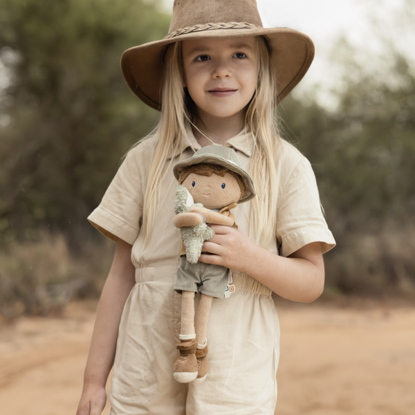 Poupée Jim Safari Ranger – doudou explorateur dès 12 mois