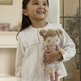 poupée en tissu 35 cm rosa souple bébé 12 mois, une poupée câlin enfant 1 an