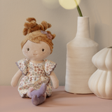 Poupée en tissu 35 cm douce et légère, idéale dès 12 mois. Compagne rassurante pour jouer et câliner.poupée câlin enfant 1 an