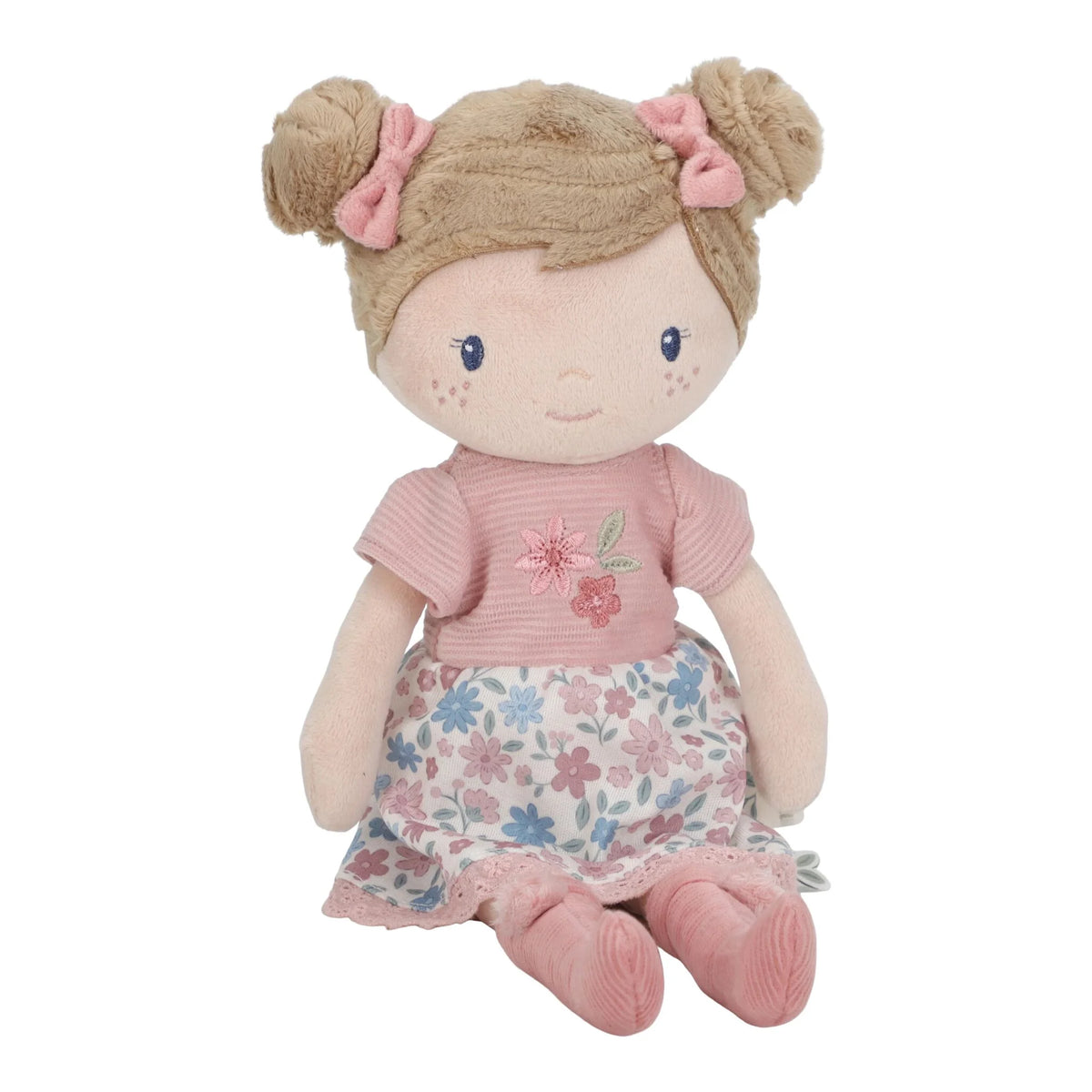 poupée en tissu 35 cm rosa souple bébé 12 mois, une poupée câlin enfant 1 an